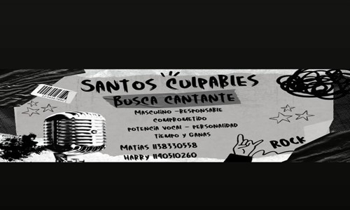 Santos culpables busca cantante