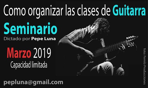Seminario organizar clases guitarra